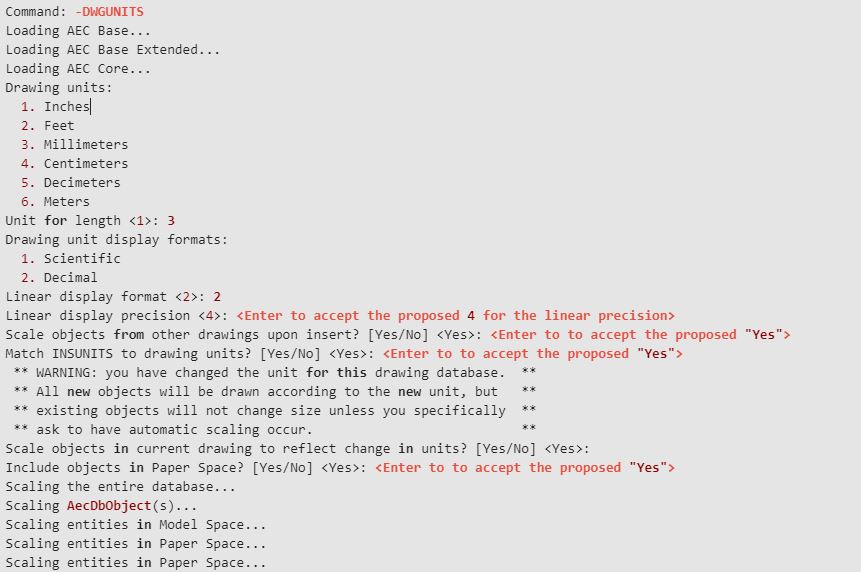 Changing Drawing Units in AutoCAD