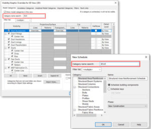 Revit 2022.1 - Category Name Search
