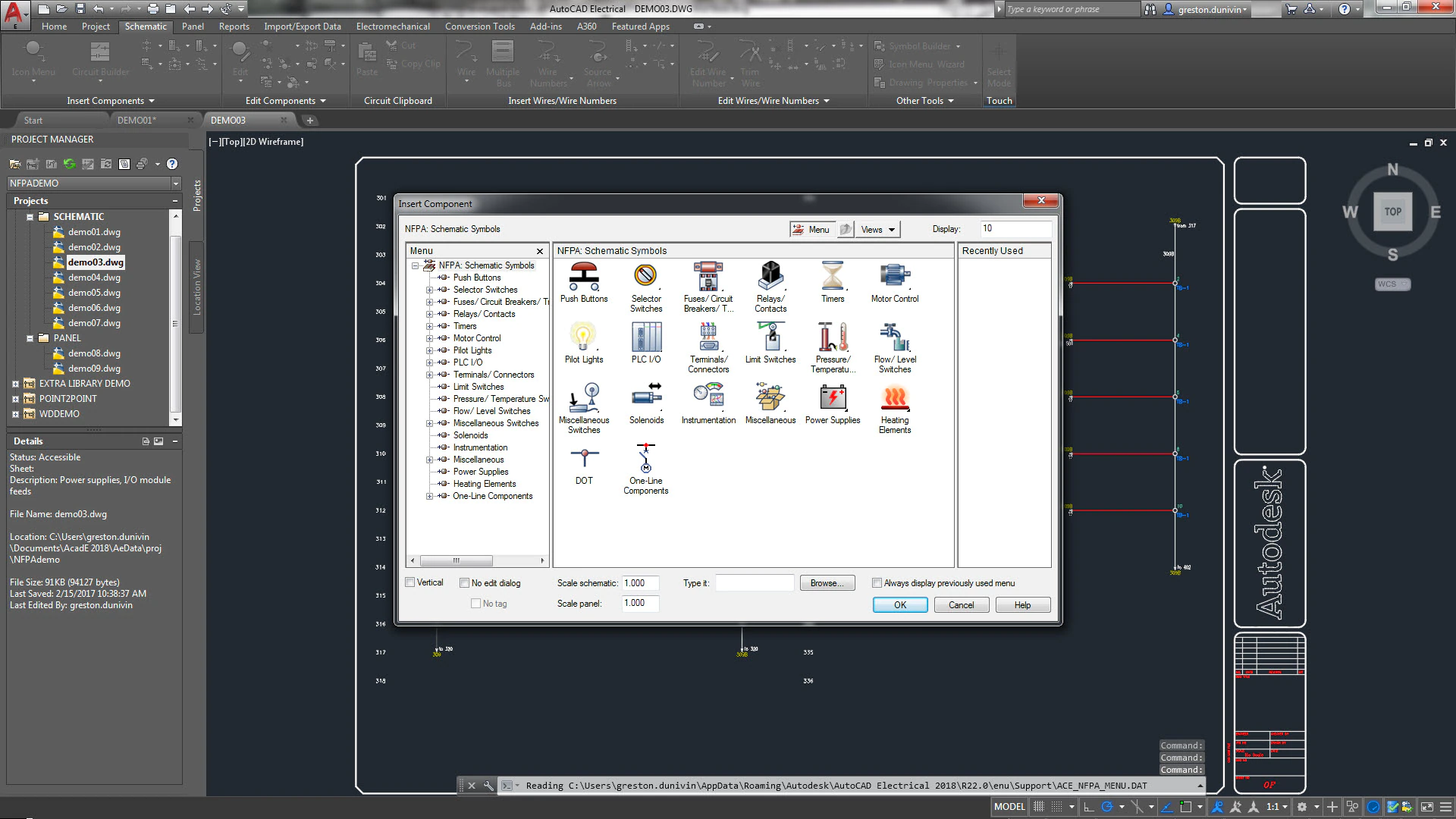 selector switch symbol autocad